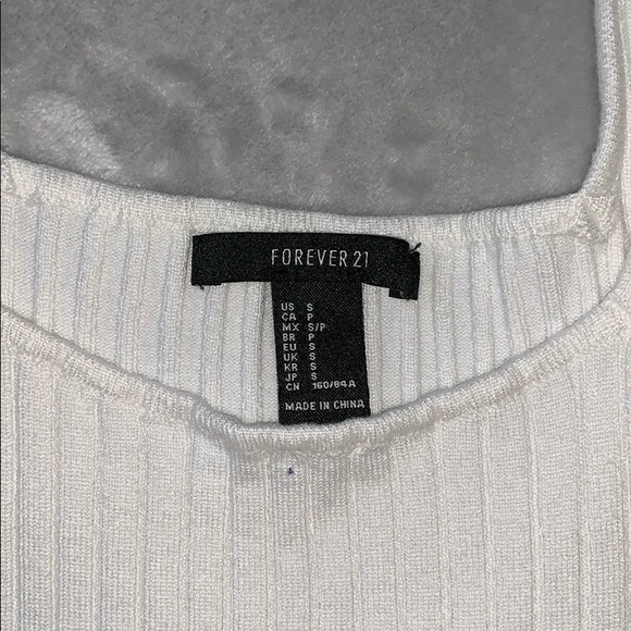 Forever 21 White Crop Top - Picture 2 of 2